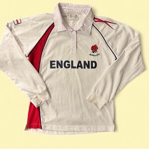 England Rugby Long Sleeve Polo Shirt